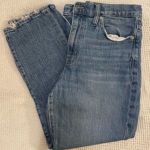 Madewell high rise slim crop boy jean